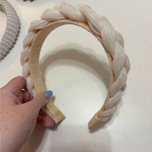 Loeffler Randall ivory bridal braided headband